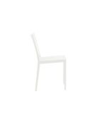 Ensemble de 2 chaises Arona empilables pour une utilisation intérieure et extérieure blanc - 46 x 56 x 82 cm