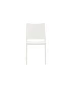 Ensemble de 2 chaises Arona empilables pour une utilisation intérieure et extérieure blanc - 46 x 56 x 82 cm