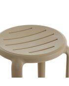 Lot de 2 tabourets Portovenere 65 pour usage intérieur et extérieur tourterelle - 36 x 36 x 65 cm