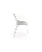 Ensemble de 4 chaises de salle à manger avec structure métallique Asolo blanc - 46 x 55 x 79 cm