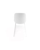Ensemble de 4 chaises de salle à manger avec structure métallique Asolo blanc - 46 x 55 x 79 cm