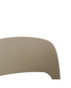 Ensemble de 2 chaises d'extérieur Capri empilables beige - 42 x 50 x 83 cm