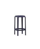 Lot de 2 tabourets Portovenere 75 pour usage intérieur et extérieur anthracite - 36 x 36 x 75 cm