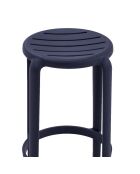 Lot de 2 tabourets Portovenere 75 pour usage intérieur et extérieur anthracite - 36 x 36 x 75 cm
