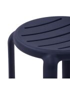 Lot de 2 tabourets Portovenere 75 pour usage intérieur et extérieur anthracite - 36 x 36 x 75 cm