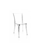 Ensemble de 4 chaises d'extérieur Silvi transparent neutre - 49,2 x 51 x 85,3 cm