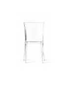 Ensemble de 4 chaises d'extérieur Silvi transparent neutre - 49,2 x 51 x 85,3 cm