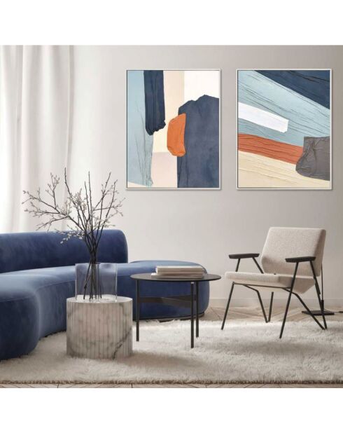 Vieste en tissu et bois Uno multicolore - 80 x 4 x 100 cm