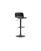 Lot de 2 tabourets pivotants en métal Caorle réglables en hauteur noir - 44 x 42 x 80 - 100 cm