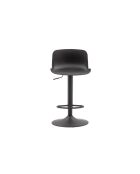Lot de 2 tabourets pivotants en métal Caorle réglables en hauteur noir - 44 x 42 x 80 - 100 cm