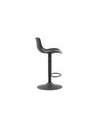 Lot de 2 tabourets pivotants en métal Caorle réglables en hauteur noir - 44 x 42 x 80 - 100 cm