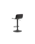 Lot de 2 tabourets pivotants en métal Caorle réglables en hauteur noir - 44 x 42 x 80 - 100 cm