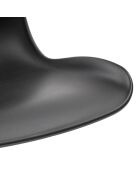 Lot de 2 tabourets pivotants en métal Caorle réglables en hauteur noir - 44 x 42 x 80 - 100 cm
