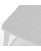Ensemble de 2 tabourets de bar et de cuisine en bois Trani blanc/ - 51,5 x 51 x 97 cm