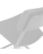 Ensemble de 2 tabourets de bar et de cuisine en bois Trani blanc/ - 51,5 x 51 x 97 cm