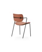Ensemble de 2 chaises Velia brique - 49 x 55 x 79 cm