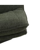 Fauteuil pivotant Viareggio avec structure en métal vert foncé - 75 x 90 x 87 cm