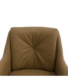 Ensemble de 2 chaises Lignano avec structure en métal beige - 65 x 64 x 83 cm