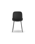 Ensemble de 4 chaises de salle à manger avec structure métallique Asolo noir - 55 x 46 x 79 cm