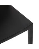 Ensemble de 2 chaises Arona empilables pour une utilisation intérieure et extérieure noir - 46 x 56 x 82 cm