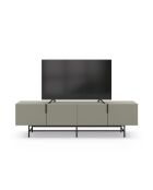 Meuble TV à 4 portes Anagni en stratifié structure métallique vert - 200 x 35 x 55 cm