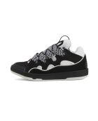 Baskets en cuir Curb noir/blanc