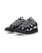 Baskets en cuir Curb noir/blanc