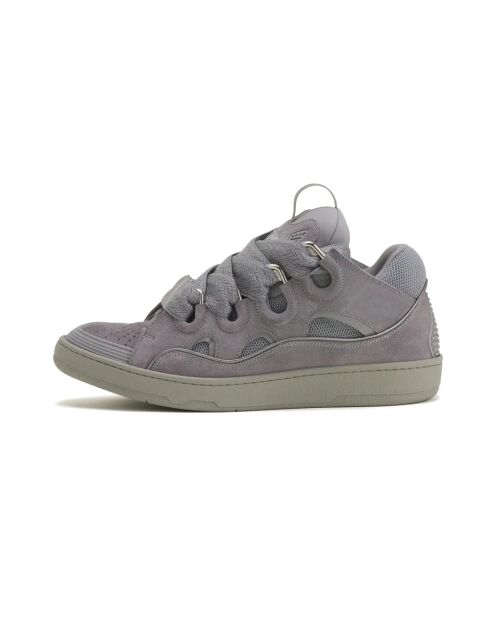 Baskets en daim monochrome Curb anthracites