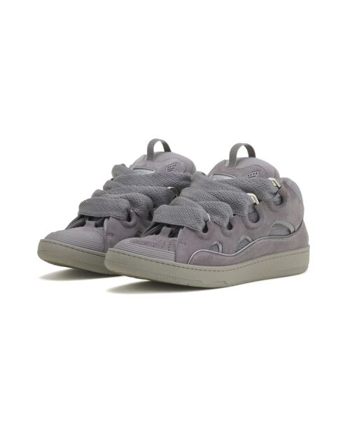 Baskets en daim monochrome Curb anthracites