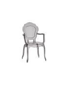 Ensemble de 2 chaises Varigotti fumée transparente - 57 x 54 x 97 cm