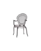 Ensemble de 2 chaises Varigotti fumée transparente - 57 x 54 x 97 cm