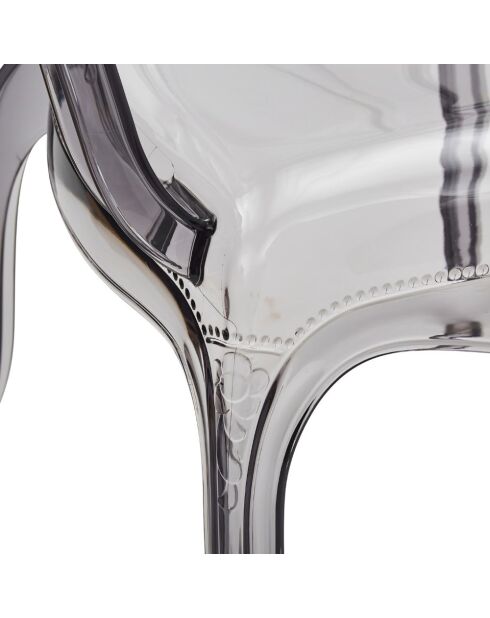 Ensemble de 2 chaises Varigotti fumée transparente - 57 x 54 x 97 cm