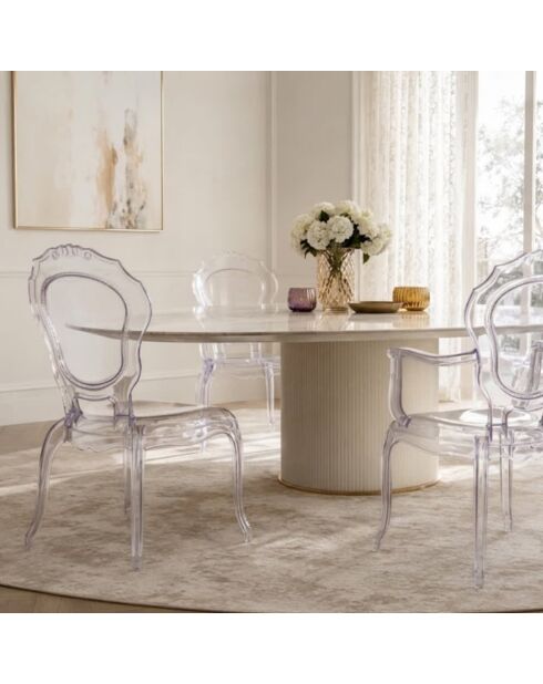 Ensemble de 2 chaises Varigotti transparent - 57 x 54 x 97 cm