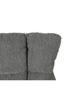 Fauteuil Belmonte en tissu avec piètement pivotant en métal gris - 73 x 81 x 89 cm
