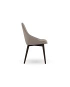 Ensemble de 4 chaises de salle à manger avec structure en noyer massif Bellagio noyer brun/massif - 49 x 58 x 85 cm