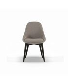 Ensemble de 4 chaises de salle à manger avec structure en noyer massif Bellagio noyer brun/massif - 49 x 58 x 85 cm
