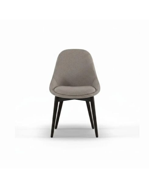 Ensemble de 4 chaises de salle à manger avec structure en noyer massif Bellagio noyer brun/massif - 49 x 58 x 85 cm