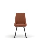 Ensemble de 4 chaises de salle à manger avec structure en métal Altamura rouille/anthracite - 60 x 48 x 87 cm