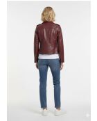 Perfecto en cuir Layane oxblood
