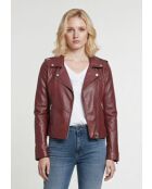 Perfecto en cuir Layane oxblood