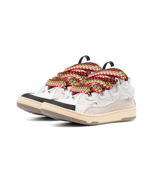 Baskets en cuir Curb blancs