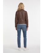 Veste perfecto en cuir Lizaig marron