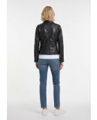 Perfecto en cuir Liorine noir