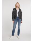 Veste perfecto en cuir Lizaig noire