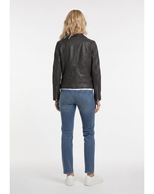 Veste perfecto en cuir Lizaig noire