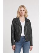 Veste perfecto en cuir Lizaig noire