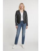 Perfecto en cuir Liora noir