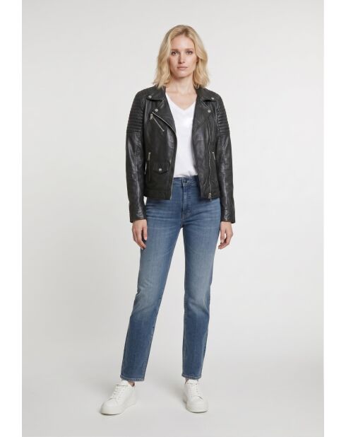 Perfecto en cuir Liora noir
