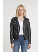 Perfecto en cuir Liora noir