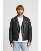 Perfecto en cuir Lukael noir